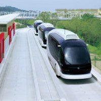 Drawing of 3 IMTS vehicles in a platoon